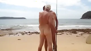 nat comes across a nude fisherman masterbating